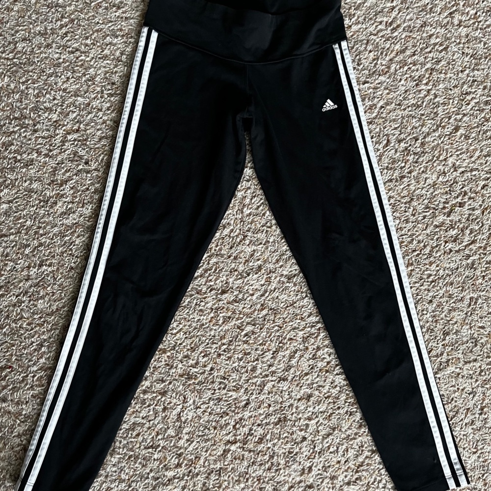 Adidas Black and White Leggings